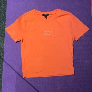 Coral crop top